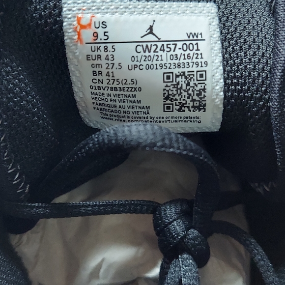 Nike | Shoes | Air Jordan One Take Ii Bgrade Black Metallic Silver Cw24570  Mens Size 95 | Poshmark